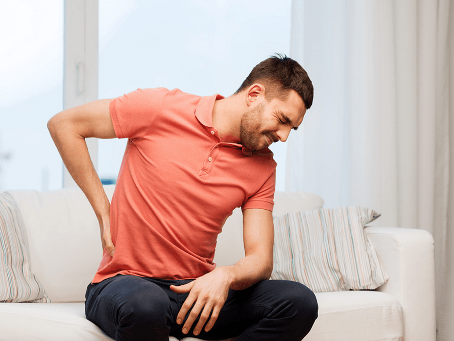 dolor de espalda en la región lumbar